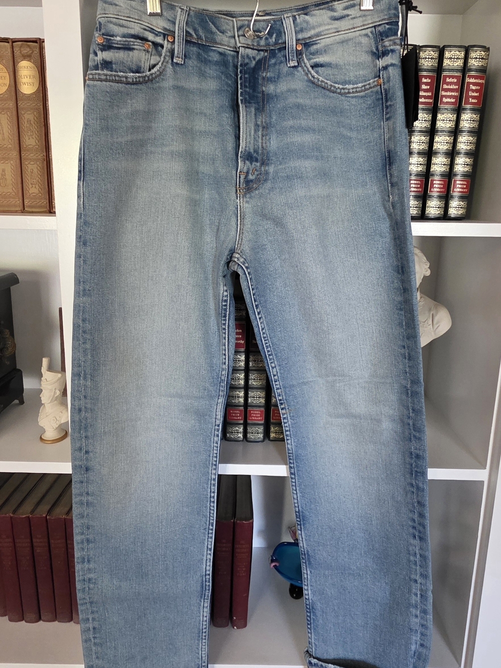 NWT MOTHER High Waisted Rider Skimp Jeans – Give It Up – Size 29